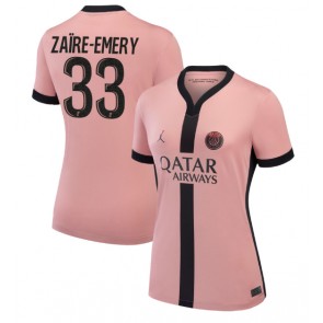 Paris Saint-Germain Warren Zaire-Emery #33 Dámské Alternativní Dres 2024-25 Krátký Rukáv